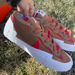 Blazer Low x Sacai (Color: British Tan)